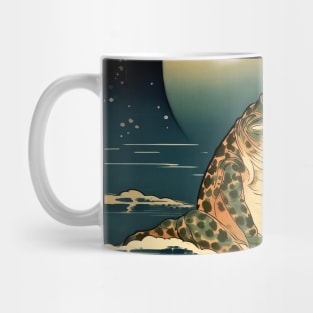 Native American Heritage Month: "The frog does not drink up the pond in which he lives" - Sioux Proverb  on a Dark Background Mug